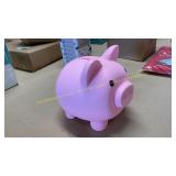 Pink piggy bank