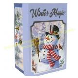 2 ct.Snowman Gift Box with Lid  7x10.5x4.5 in