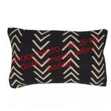 Saro Lifestyle chevron 12"x20ï¿½ throw pillow