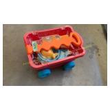 11pc Wavy-Wagon beach toys