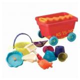 Wagon & Beach Playset - Wavy-Wagon Red (bidx4)