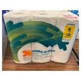 Make-a-size 6 roll paper towels