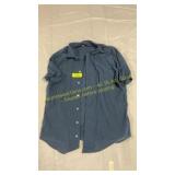 Navy large button up top