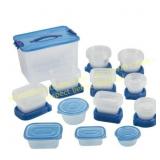 Mainstays 92Pc Food Storage Set, Blue Lids