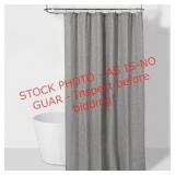 Threshold shower curtain