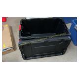 2ct large black storage containers