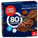 3 Boxes Fiber One Chewy Bars, Choc Caramel Pretzel