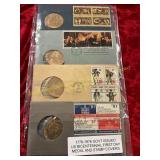 1776-1976 US Bicentennial Medal + Stamp Covers