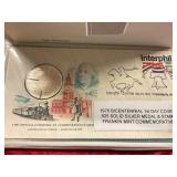 1976 Bicentennial 1st Day Cover Medal + Stamp