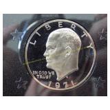 Proof 1971 S Eisenhower dollar original box