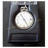 Vintage chronograph pocket watch with chain and