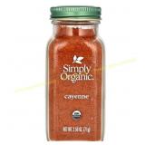 2ct Simply Organic Cayenne, 2.5 oz (71 g)