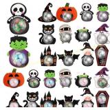 24 Halloween Candy Holder Cards with Domes