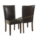 HomePop Parsons Accent Chair, Set of 2