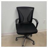 #4-Black Swivel Office Chair with Mesh Back Rest