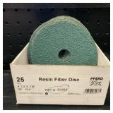 Resin Fiber Disc 4 1/2x 7/8 36 Grit 62463, QTY 25