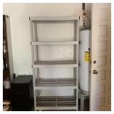 6Ft White Plastic Storage Shelf