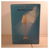 New Hampton Bay Satin Brass Buffet Lamp