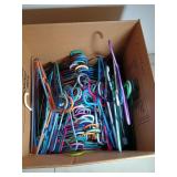 100 Plastic Tube Hangers