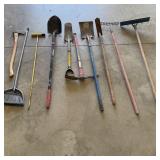 (10) Assorted Yard / Ground Working Tools