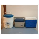 Igloo Water Cooler, Gott and Coleman Cooler