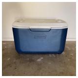 Coleman Blue & White Cooler