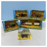 (5) ASSORTED ERTL FARM TOYS TRUCKS/IMPLEMENT 1