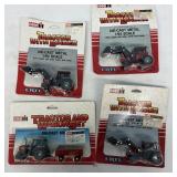 (4) ERTL CASE 1/64 SCALE TRACTOR WITH