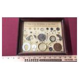 Disassembled Riverside watch framed