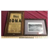 Iona poster and Arnolds Park Ia photo