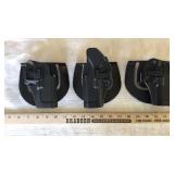 (3) CLOSE QUARTER CONCEALMENT HOLSTERS