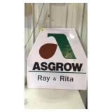 Asgrow Ray & Rita sign, 36x36 inches