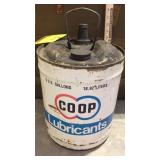 COOOP 5 GAL. OIL CAN EMPTY