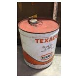 TEXACO 5 GAL. OIL CAN (QUARTER FULL)