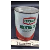 TEXACO ONE QT. OIL CAN (FULL)