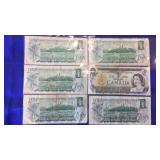 (9) 1973 CANADIAN DOLLAR BILLS