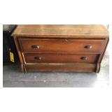 (2) Dresser with two drawers and a table