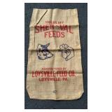 Loysville Feed Co burlap feed bag