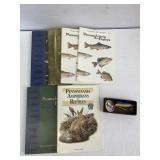 6 PA Fish Commission Fishes Books & Lure