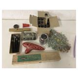 Listo Leads, Sheaffer Pen, Marbles, Coin Saver