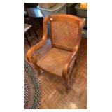 Caned Seat & Back Wooden Rocker