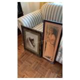 Pair Framed Prints lg. one done by Mary Pickford