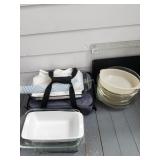 Many Clear Glass Baking Casserole Dishes ++