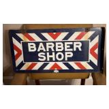 Vintage Porcelain Barber Shop Sign