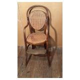 Caned High Chair