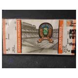 University of Tennessee Baseball Ticket 08-31-96