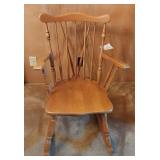 Wooden Spindle Rocking Chair