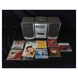 Aiwa CD Player with Speakers &  CDs