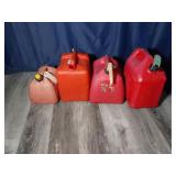 3 Plastic Gas Cans 5 Gallon