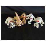 4 Eight Inch Pound Puppies w/ 1 Cat